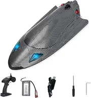 huanzhi RC Boat 25+Fast Remote Control Boat for Pools and Lakes, 2.4 GHZ RC Boats for Adults Kids with Rechargeable Battery