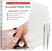 [prowithlin] Pimple Patches, Invisible, Fast Absorbing Patch Acne for Day & Night Use, Acne Patch for Skin Care Clearer, Gentle Hydrocolloid Patches Acne, 252 Count, 2 Size（10mm & 12mm）