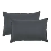 Royal Comfort Bamboo Pillow Twin Pack 2 Pack Charcoal