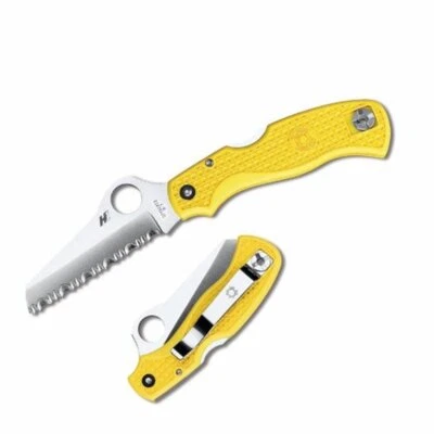 Spyderco Saver Salt Folding Knife, Spyderedge Serrated Blade