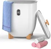 Advwin 25L Hot Towel Warmer Bucket | 1-Min Rapid Heat, Self-Sterilizing | Spa-Grade Towel & Linen Heater with Aromatherapy Tray & Timer (220-240V AU Compatible)