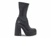 Low boot Windsor Smith HIDDEN N in black faux leather - Women's Shoes