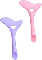 DRESSOOS 2 Pcs Eyeliner Make up Lipstick Wearing Aid Mask Applicators Tool Face Cream Silicone Applicator Drawing Eye Cosmetics Tools Makeup