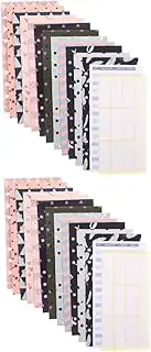 jojofuny 2sets Marble Pattern Cash Budget Sheets Envelopes Envelopes Expense Cards Stickers for Budgeting Financial Planning Office