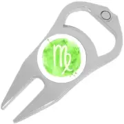 Watercolor Virgo Golf Ball Marker Divot Repair Tool Bottle Opener
