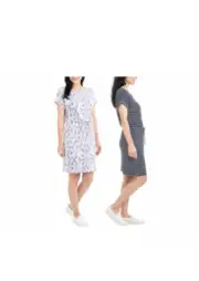 NEW!! Hilary Radley Women's Crew Neckline Short Sleeve Dress Variety #353A