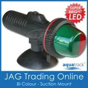 LED PORTABLE BI-COLOUR NAVIGATION LIGHT PORT/STARBOARD NAV - SUCTION MOUNT