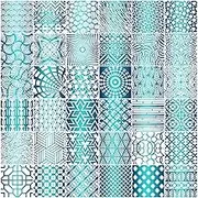 36 Pieces Geometric Stencils Painting Templates Mandala Art Drawing Stencil Templates for Scrapbooking Cookie Tile Furniture Wall Floor Decor Drawing Tracing DIY Art Supplies (7.87 x 7.87 Inches)