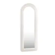 Oikiture 160x60cm Full Length Mirror Boucle Frame Arched Floor Mirrors