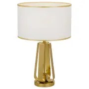 Laila Table Lamp, Antique Gold, Ivory