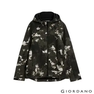 GIORDANO 男裝防潑水可拆式連帽外套 (六色任選) 01071613