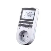Smart Home Plug-in LCD Display Clock Summer Time Function Switch Socket, EU Plug