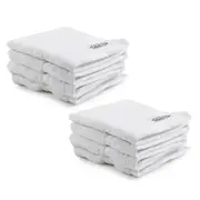 8pc Onkaparinga 30x30cm Cotton Flinders Bathroom Face Washers Set 600GSM White