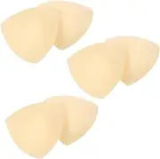 [Ipetboom] Bra Inserts Pads Sticky Bra Inserts for Bikinis Breast Pads Reusable for Swimwear (skin-)