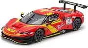 Finished Scale Model Simulation 1:43 for Ferrari 296 GT3 Racing Die-cast Alloy Car Model Static Scale Model Exquisite Collection Presents Presents Ornaments
