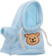 Abaodam Bear Clothes Doll Clothes Cute Stuffed Animal Clothing Plush Bear Doll Hoodies Costume Doll Dress up Clothes Doll Accessories for 20cm Bear Dolls Sky-Blue