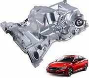 ZZDSNJ 264-271 Engine Oil Pan with Drain Plug Compatible with 2016-2020 Honda Civic Replace #112005BAA00
