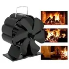 Eco Friendly Stove Top Fan 6 Blade Log Wood Burner Portable Fireplace Fan