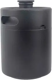 Brewing Tools 2/3.6/4/5L Mini Keg Stainless Screw Cap Single Wall Refillable Portable Craft Brewing Accessory(2L Black)