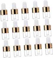 PACKOVE 25Pcs Empty Glass Dropper Bottles for Essential Oils Durable Refillable Lightweight Glass Containers with Droppers for Travel Samples and Liquid Dispensing