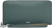 [FOSSIL] Women's Blue Leather Logan Clutch
