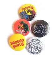 HOODOO GURUS Badge Button Set 25mm 1" Pins Pinback 1980s Oz Rock Stone Age Romeo
