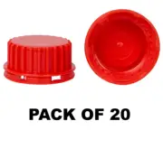 38mm ARCO Bottle Cap Red (Pack of 20)
