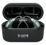 Behind the Ear Rechargeable Hearing Amplifiers, Bluetooth, Noise Cancellation, f