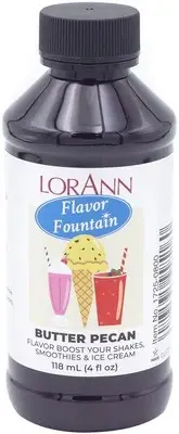 2 Pack LorAnn Flavor Fountain 4oz-Butter Pecan 17250800