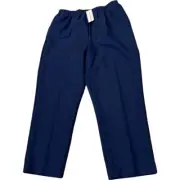 New Size 18 Proportioned Medium Alfred Dunner Blue Pants Womens Classics 2101