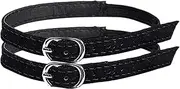 Black Transparent Shoe Straps for Heels, Flexible Shoe Strap Extender - Anti-Dropping Strap with Buckles, Shoe Laces Belt Women's Shoe Strap Extension