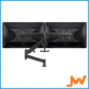Atdec Tandem Dynamic Dual Monitor Mount C-Clamp - Black
