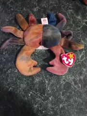 CLAUDE the Crab TY Beanie Baby 1996 Original–RETIRED, TAG ERRORS, MINT CONDITION