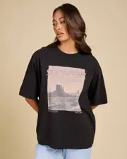 [Silent Theory] Silent Theory Women's Desert T-Shirt in Black Size 8 8 Black