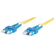 StarTech.com 2m Fiber Optic Cable - Single-Mode Duplex 9/125 - LSZH - SC/SC - OS1 - SC to SC Fiber Patch Cable - First End: 2 x