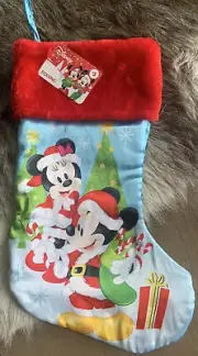 Disney Christmas Stocking Mickey Mouse Minnie Mouse