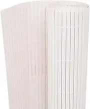 vidaXL Double-Sided Garden Fence 90x300cm White Privacy Screen Patio Barrier