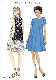 Vogue 9237 Misses' Pattern A-Line, Back-Ruffle Dresses, Size 6-8-10-12-14