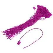 140Pcs Nylon Hang Tag String 6.7Inch Snap Lock Pins Loop Price Tag Purplish Red