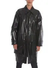 Bottega Veneta Shiny Leather Coat