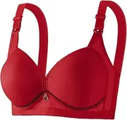 Womens Comfort Workout Sports Bra Front Closure Bras No Underwire Supportive Bras Full Coverage Bra Womens
