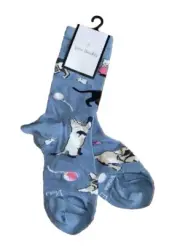 Vera Bradley Crew Socks Women's Size 5 - 10 CAT'S MEOW New V-183