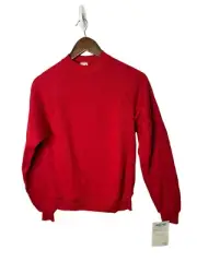 vtg New nublend jerzees red crew neck sweatshirt Large 14-16 YOUTH