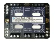 Train-Tech PC200 DCC Point Controller - Quad with Route Store/Switching N/OO