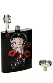 Betty Boop Kiss Lips Hip Flask, New, Free Shipping
