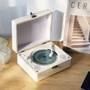 Retro Suitcase CD Player Gifts Portable Desktop Bluetooth Rechargeable Speaker