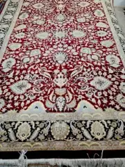 Persian Oriental Afghan Traditional Hand made Knotted Wool Floor Rug Carpet 3x2