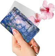 SILSTAR PROFESSIONAL Compact Card Mirror, Unbreakable Acrylic Makeup Mirror, Vanity Mirror (Claude Monet_Water Lilies Design)