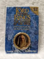 The Lord Of The Rings The Return Of The King Saruman Pin 2003 New In Pack Sealed