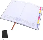 SHINEOFI 2026 Monthly Planner: Journal Appointment Book Calendar Notebook Soft Cover Pu Notepad A5